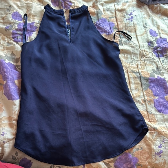 New York & Company Blue Sleeveless Tank Top - Picture 3 of 3